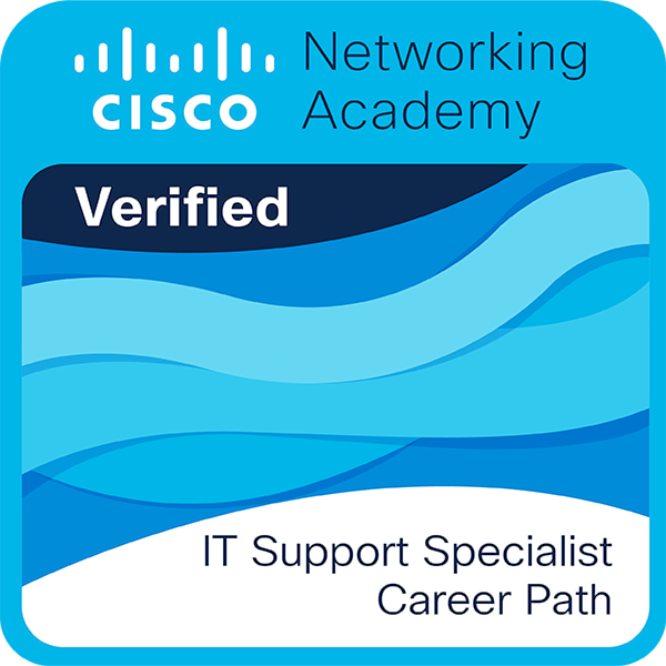 Cisco IT Support Specialist Career Path Badge for Shahriar Ibne Alam Cisco IT Support Specialist Career Path Badge for Shahriar Ibne Alam